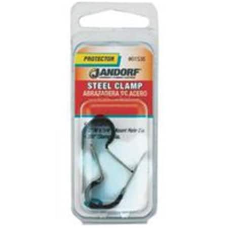 Jandorf Cable Clamp, Steel, 3/8 in Bundle Dia., Black 3396009